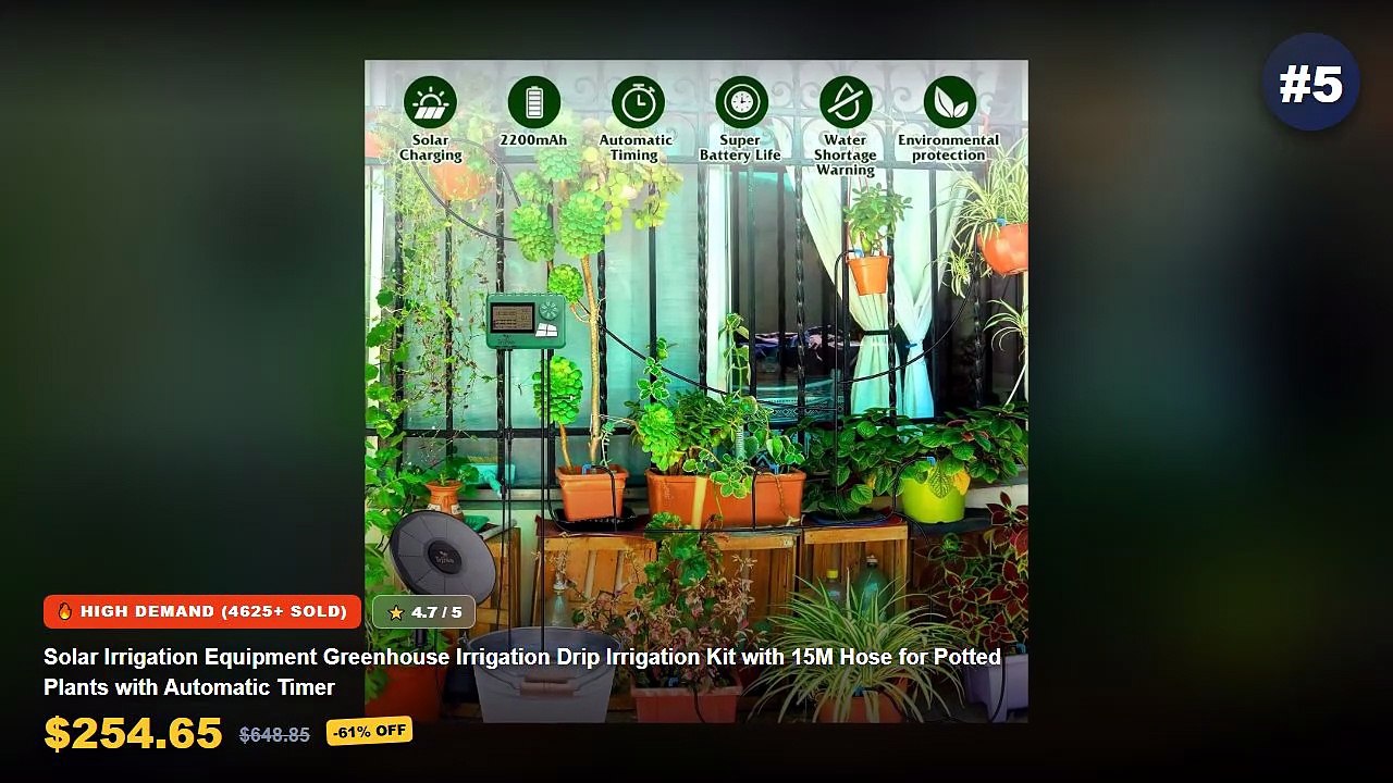 Top 5 Best Top 5 Solar Powered Drip Irrigation...