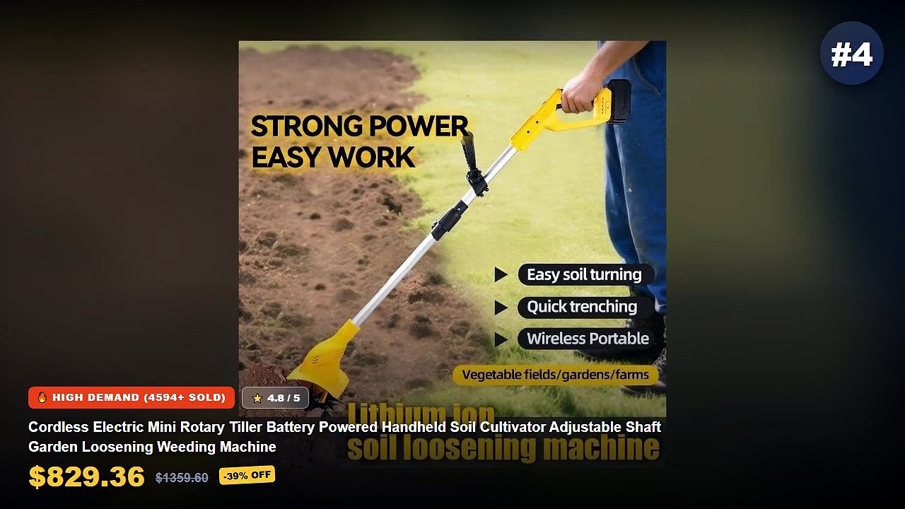 Amazing Top 5 Mini Rotary Tillers For Garden So...