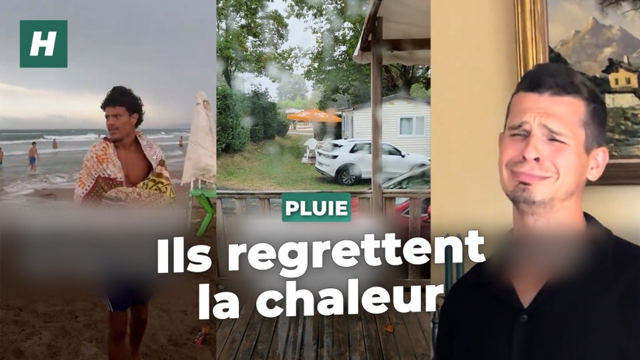 Météo : après cinq canicules, la pluie fait craquer ces vacanciers de la fin août