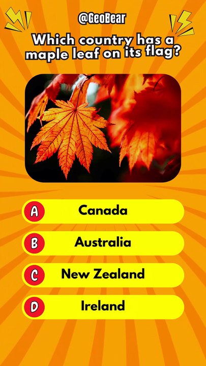 General Geography Quiz 🌍 | Maple Leaf Flag & Mount Fuji | Can You Get 2/2?