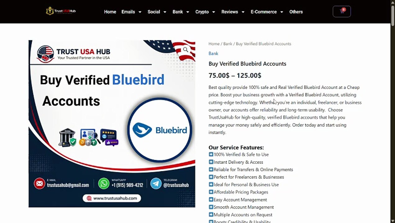 Buy Verified Bluebird Accounts: Instant Delivery Guaranteed