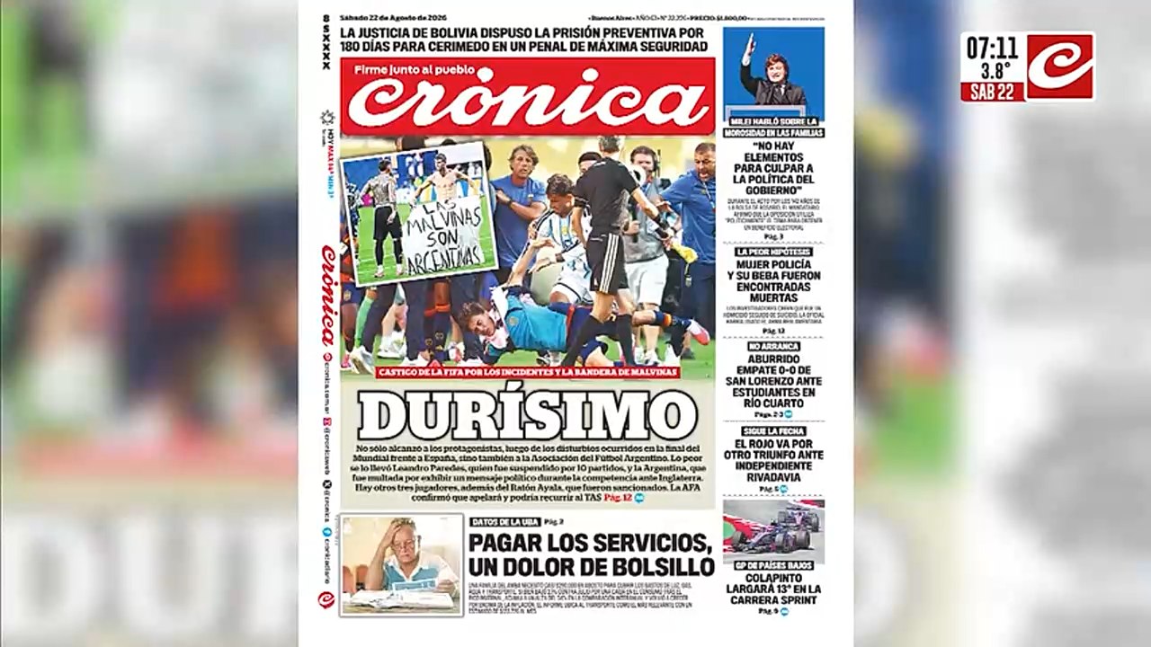 Durísimo castigo de la FIFA por los incidentes...