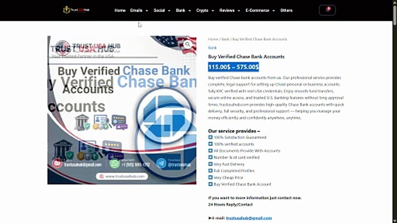 Buy Verified Chase Bank Accounts with Phone & Email Access