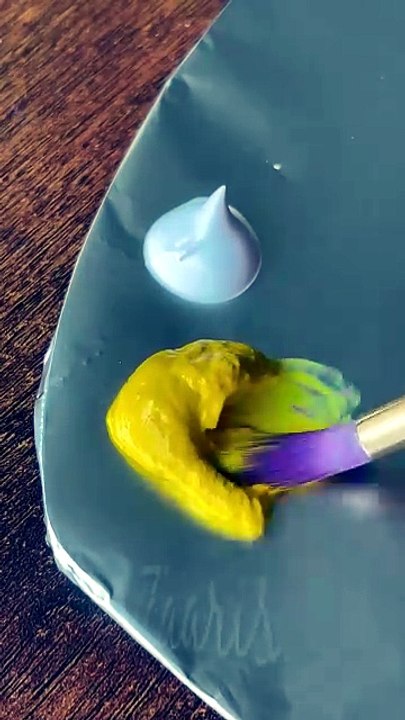 💛🌿Free Hand One Stroke Painting 🌈 Pretty YEL...