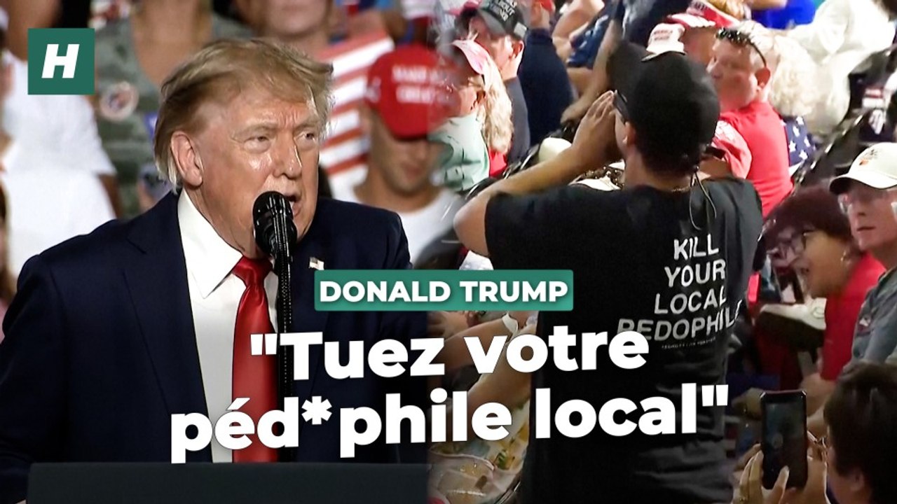 Le meeting de Donald Trump perturbé par un homme invitant à "tuer les pédophiles"