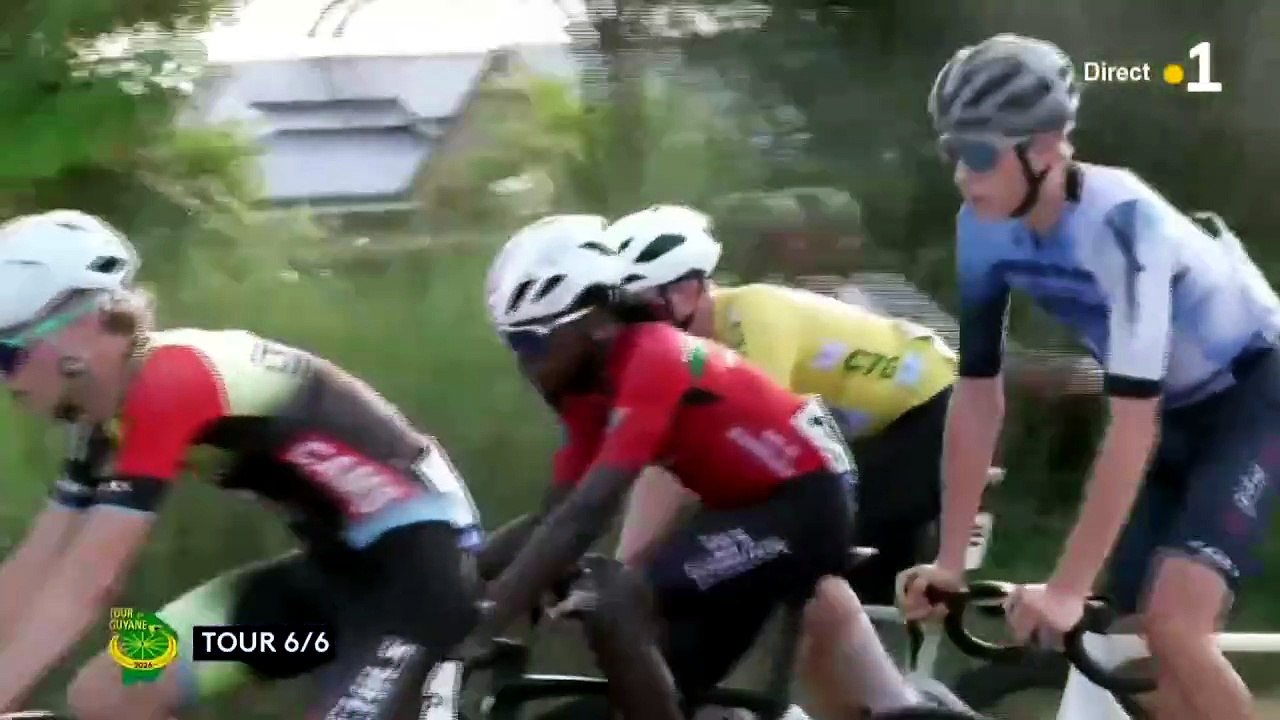 Damien URSEL en jaune tour cycliste de Guyane 2026