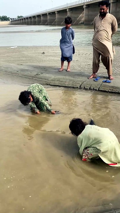 Fish catching village