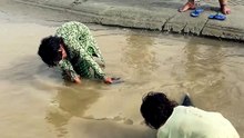 Fish catching village