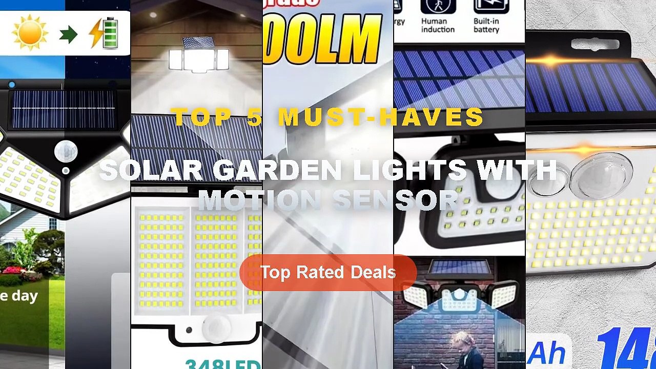 Why Everyone Is Buying Solar Garden Lights With Motion Sensor - IP65 Waterproof Solar Outdoor Garden Lights Super Bright...