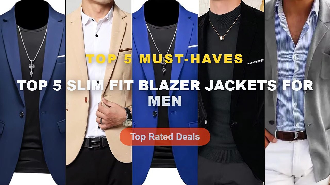 Top 5 Slim Fit Blazer Jackets For Men: Top 5 Be...