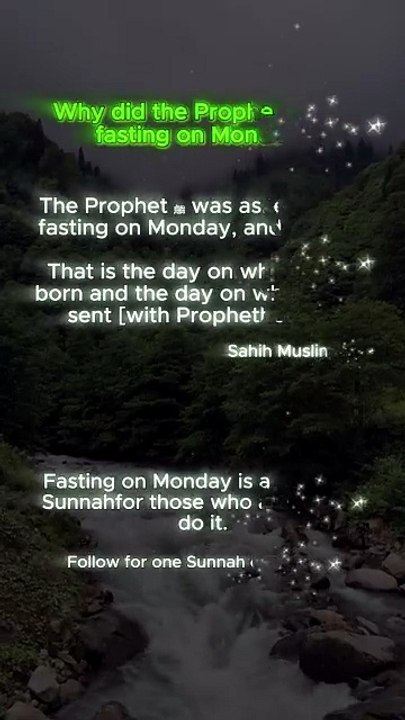 Why Did the Prophet ﷺ Fast on Mondays? 🌙🤍