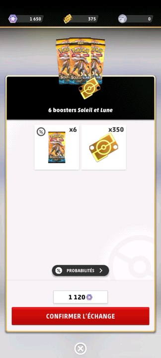 Soleil et Lune — Ouverture de boosters