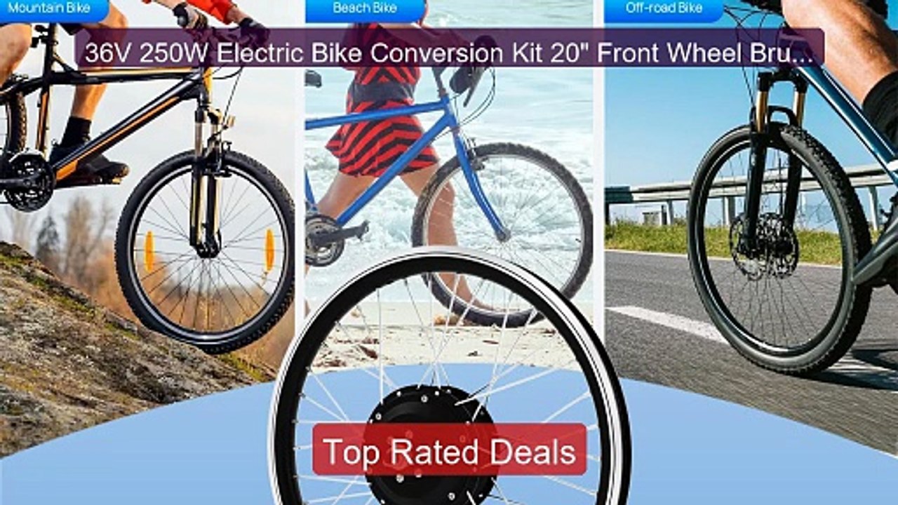 36V 250W Electric Bike Conversion Kit 20" Front Wheel Brushles... -- Best Buy 2026 | Great Quality!