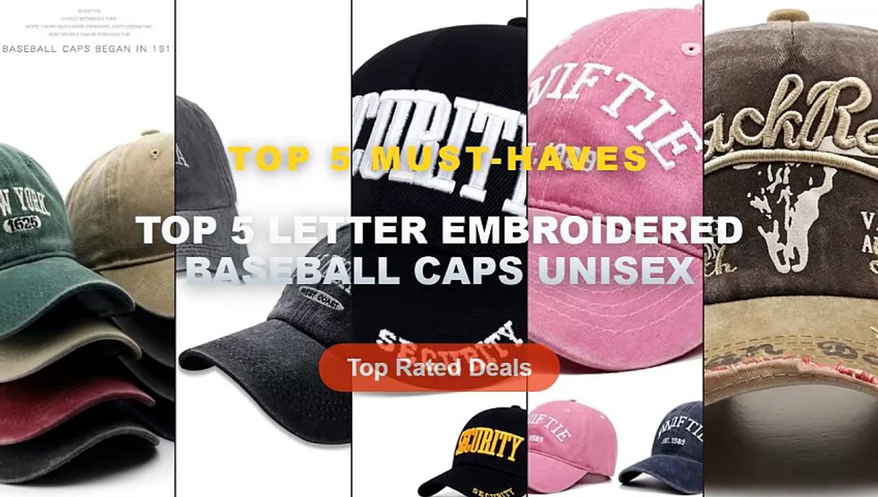 Top 5 Best Top 5 Letter Embroidered Baseball Ca...