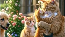 A Rainy Day Friendship 🐶🐱❤️ | A Heartwarming Dog & Cat Story