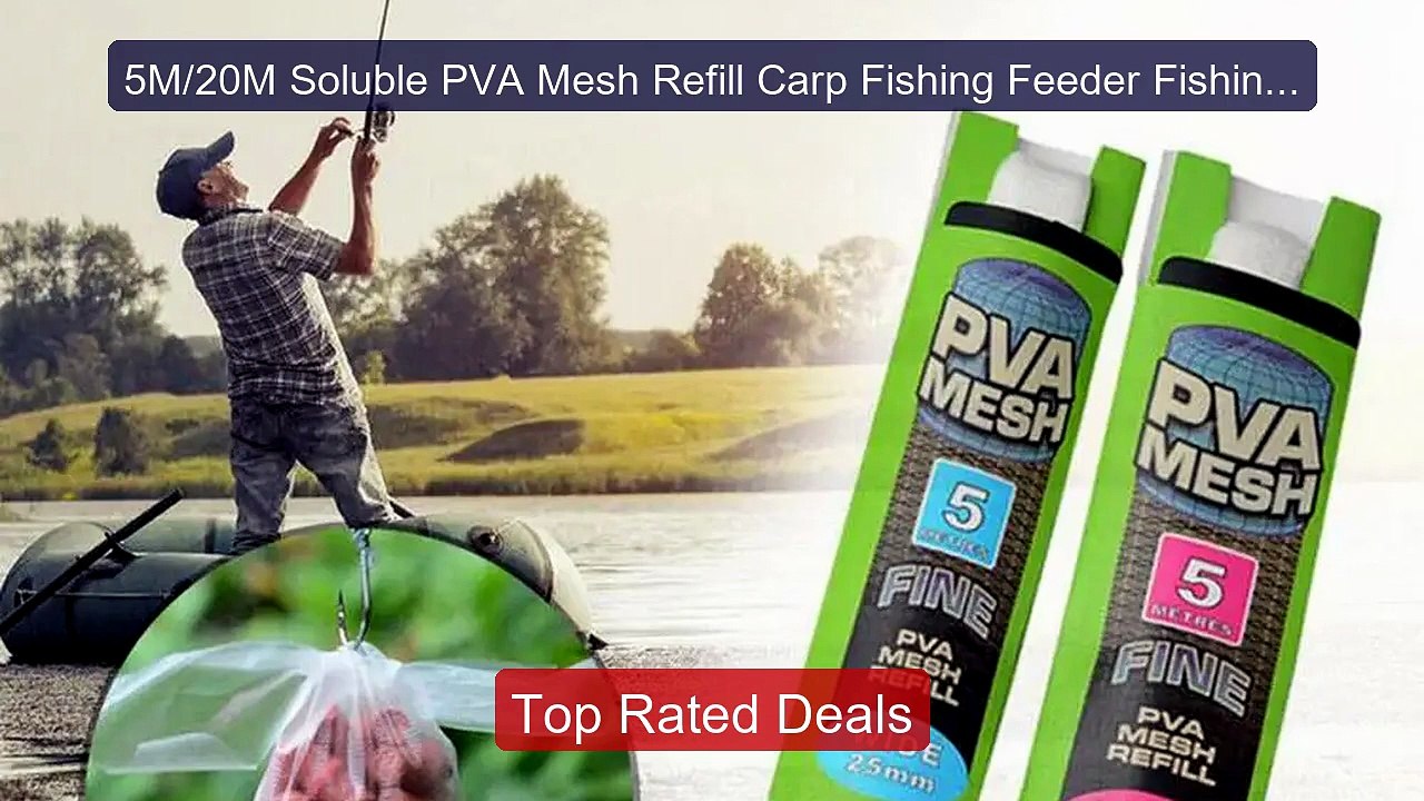 5M/20M Soluble PVA Mesh Refill Carp Fishing Fee...