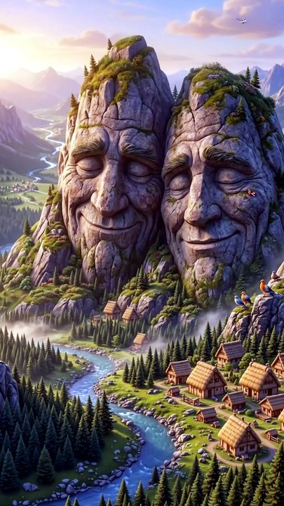🏔️😂 If Mountains Could Make Funny Faces! You Have to See This! 🤣🎥 | AI-Generated Video
