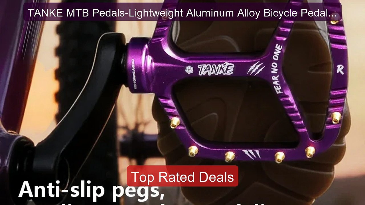 TANKE MTB Pedals-Lightweight Aluminum Alloy Bic...