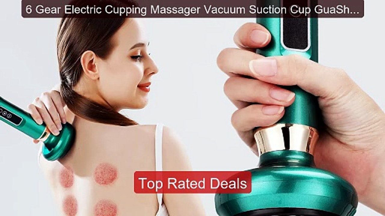6 Gear Electric Cupping Massager Vacuum Suction...