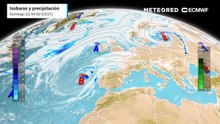 La borrasca preotoñal trae intensases precipitaciones
