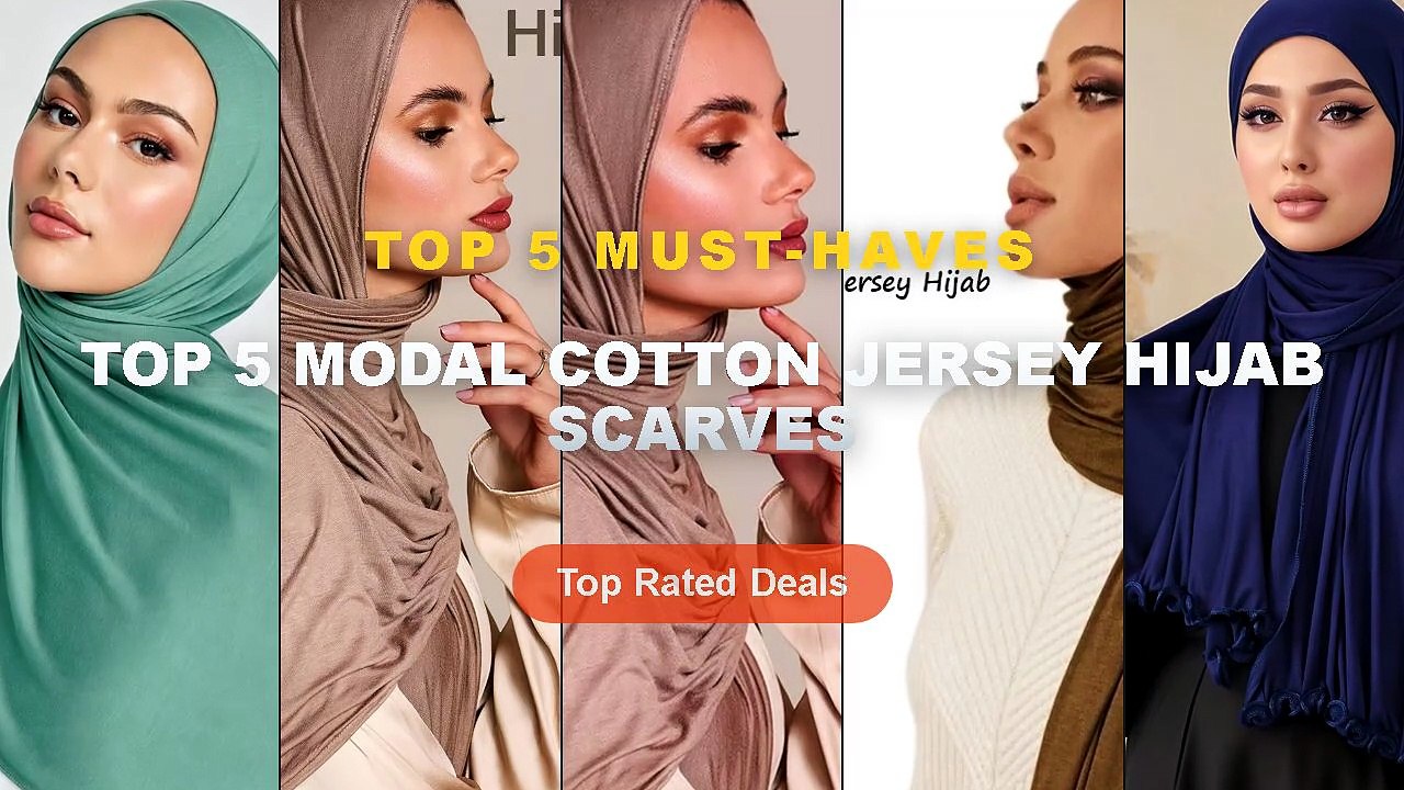 Top 5 Modal Cotton Jersey Hijab Scarves: Top 5 Best Sellers - Modal Cotton Jersey Hijab Scarf For Women Stretch Shawl Pl...
