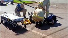 Motociclista de 19 anos fica ferido após bater na traseira de HB20 em Toledo