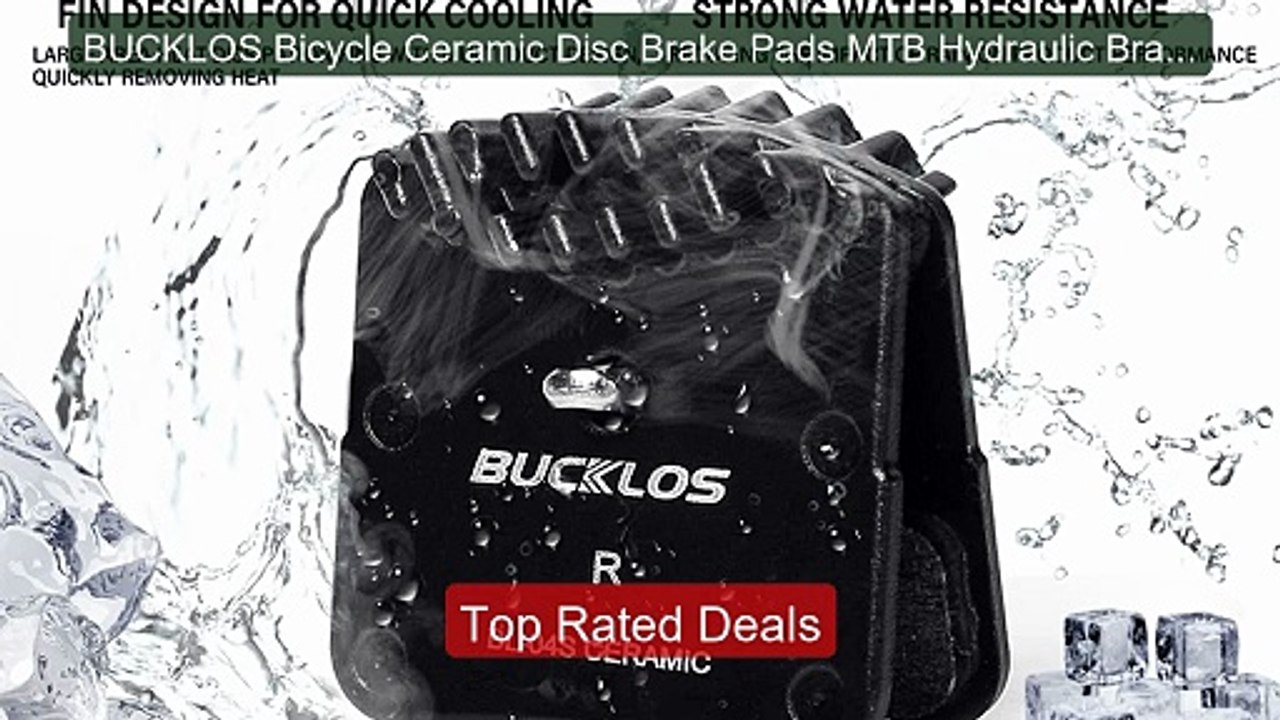BUCKLOS Bicycle Ceramic Disc Brake Pads MTB Hyd...