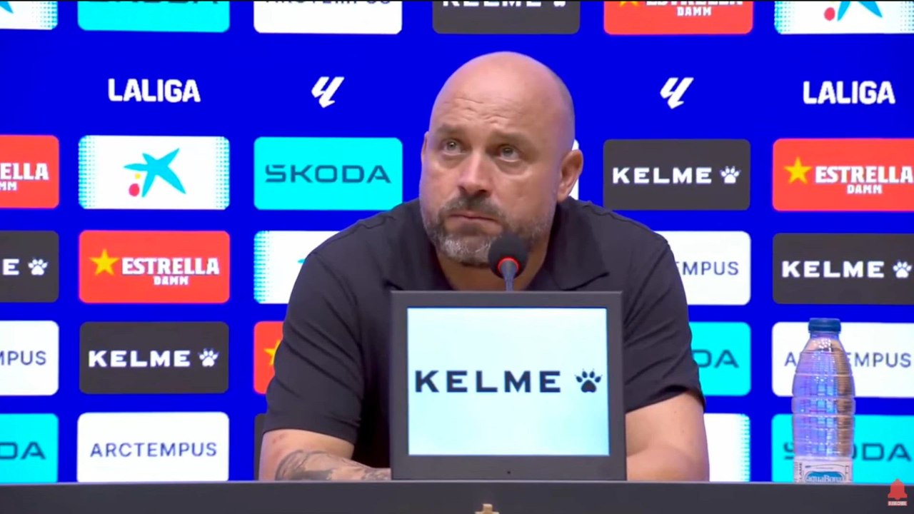Manolo González, rueda de prensa tras el Espany...