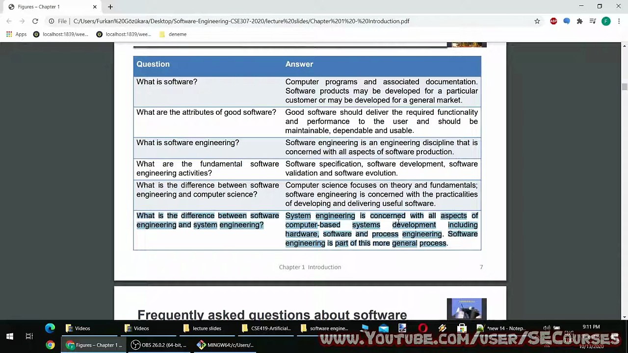 #Software #Engineering - Lecture 1 : Introduction, Software Products, Process Activities & Ethics