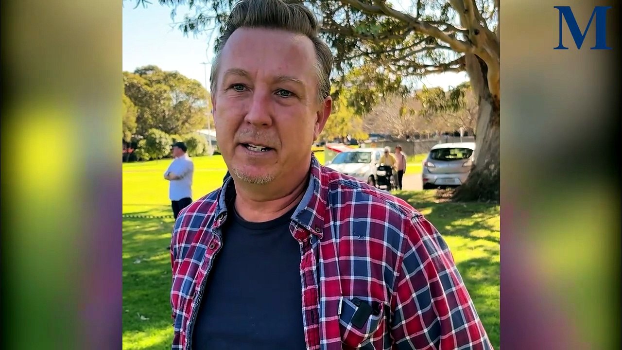 Residents rally in opposition to the proposed skate park in MacCabe Park