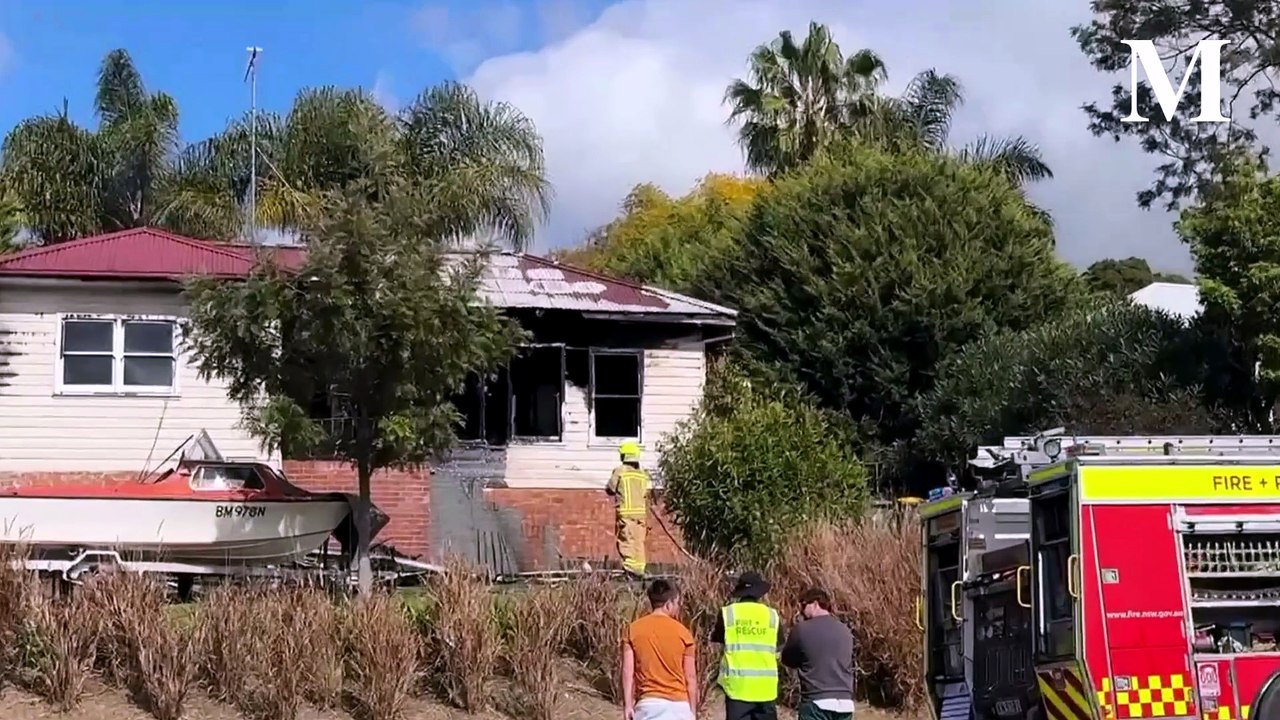 House fire on Central Road, Unanderra