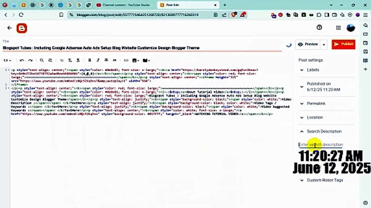 Blogging Expert Tricks 88 - How Create YouTube...