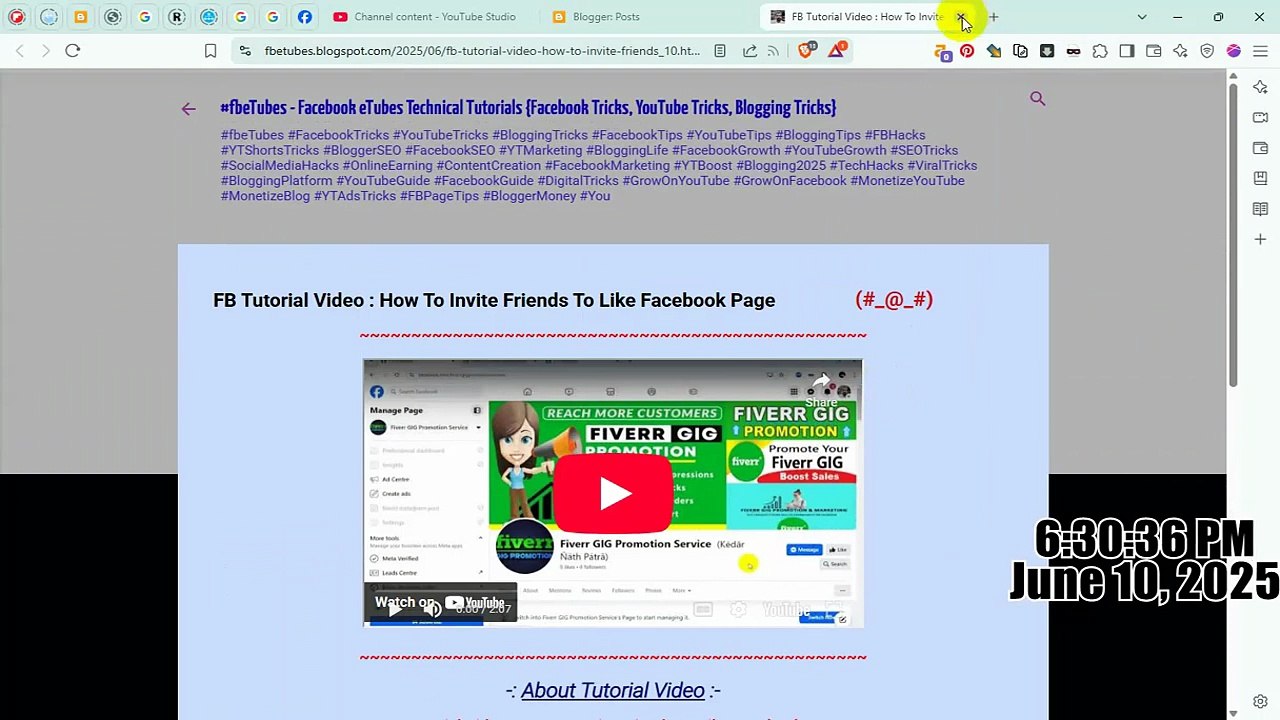 Blogging Expert Tricks 82 - How Create YouTube...