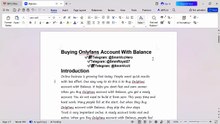 Buy Onlyfans Account With Balance ⭐⭐Quick Guide