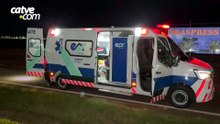 Palio cai em canaleta às margens da BR-277 em Cascavel