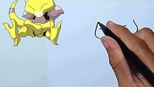 Drawing Pokemon abra shorts