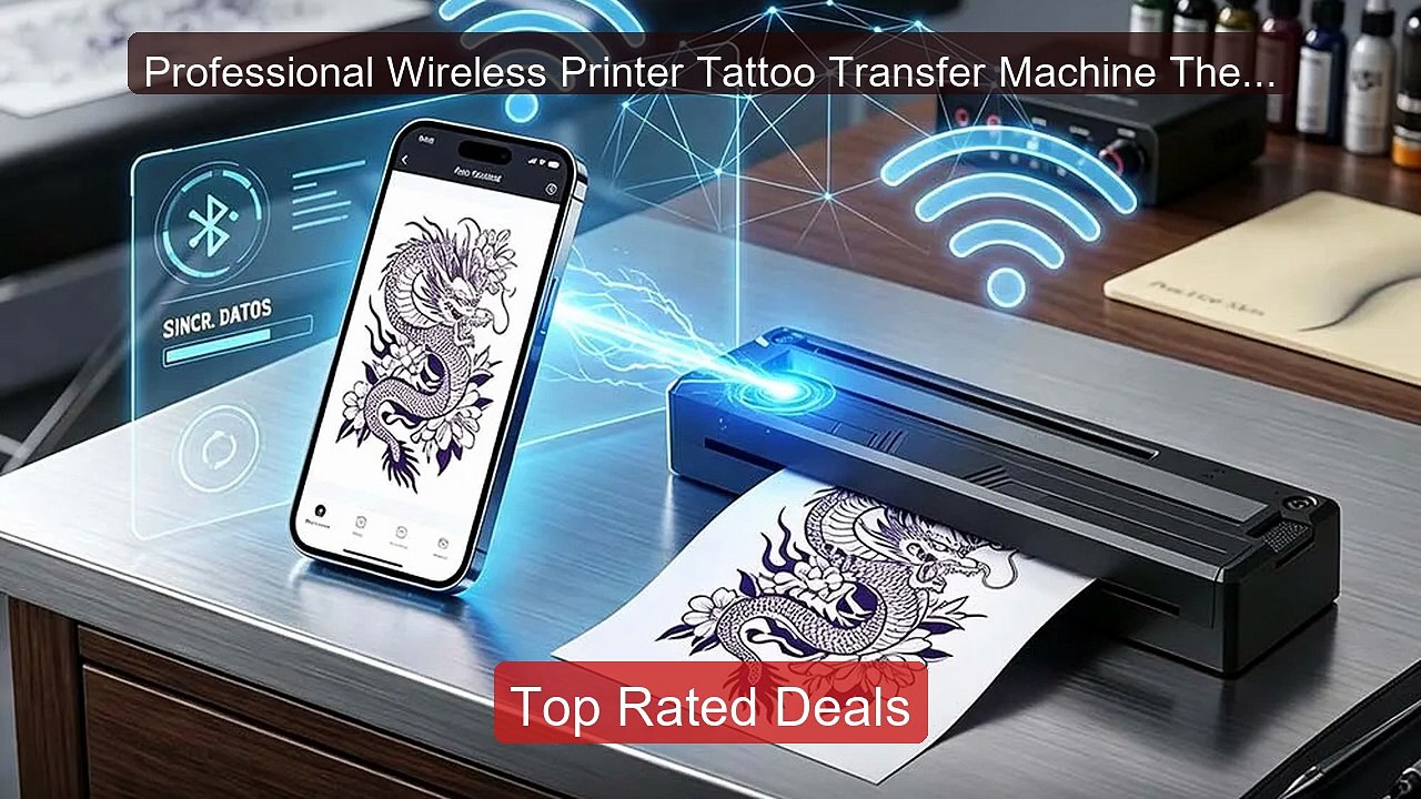 Professional Wireless Printer Tattoo Transfer Machine Therm... -- Top Pick 2026 | Unbeatable Price!