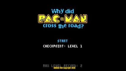 GNUBSD404 Long N241 Pac-Man cross the road (LInux/Web/Pico)