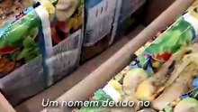 PJ mostra as imagens da apreensão de 150 kg de cocaína em polpa de fruta