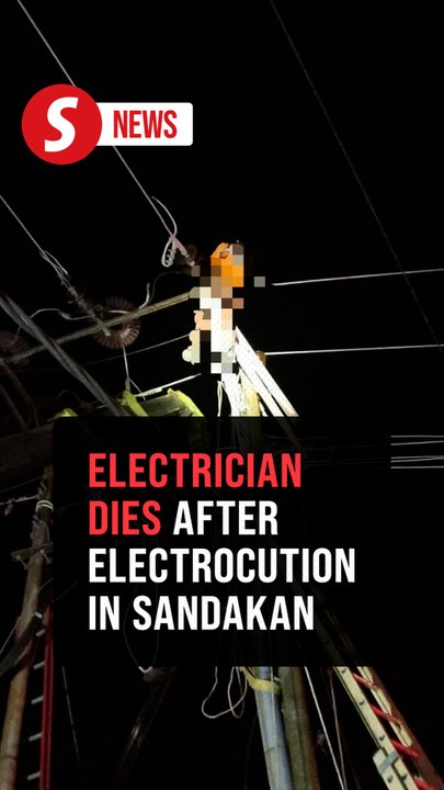 Electrician electrocuted while installing power...