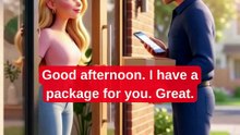 A PACKAGE AT THE DOOR 📦 Easy English Conversation