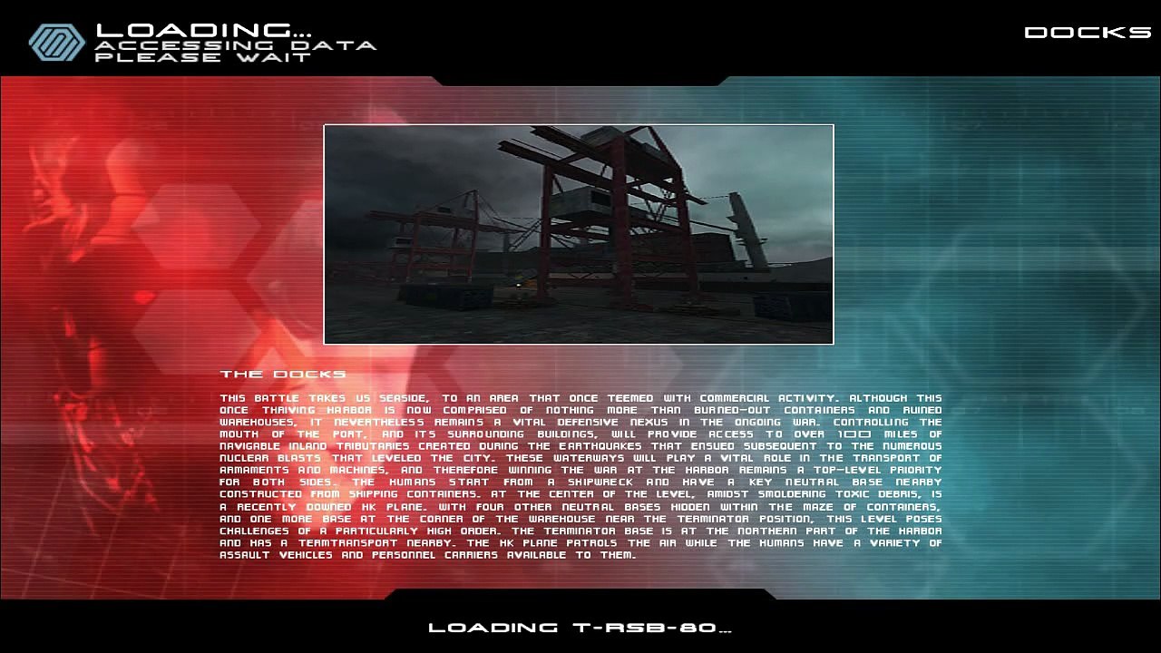 Terminator 3 War of the Machines Docks (Playing as Tech-Com)