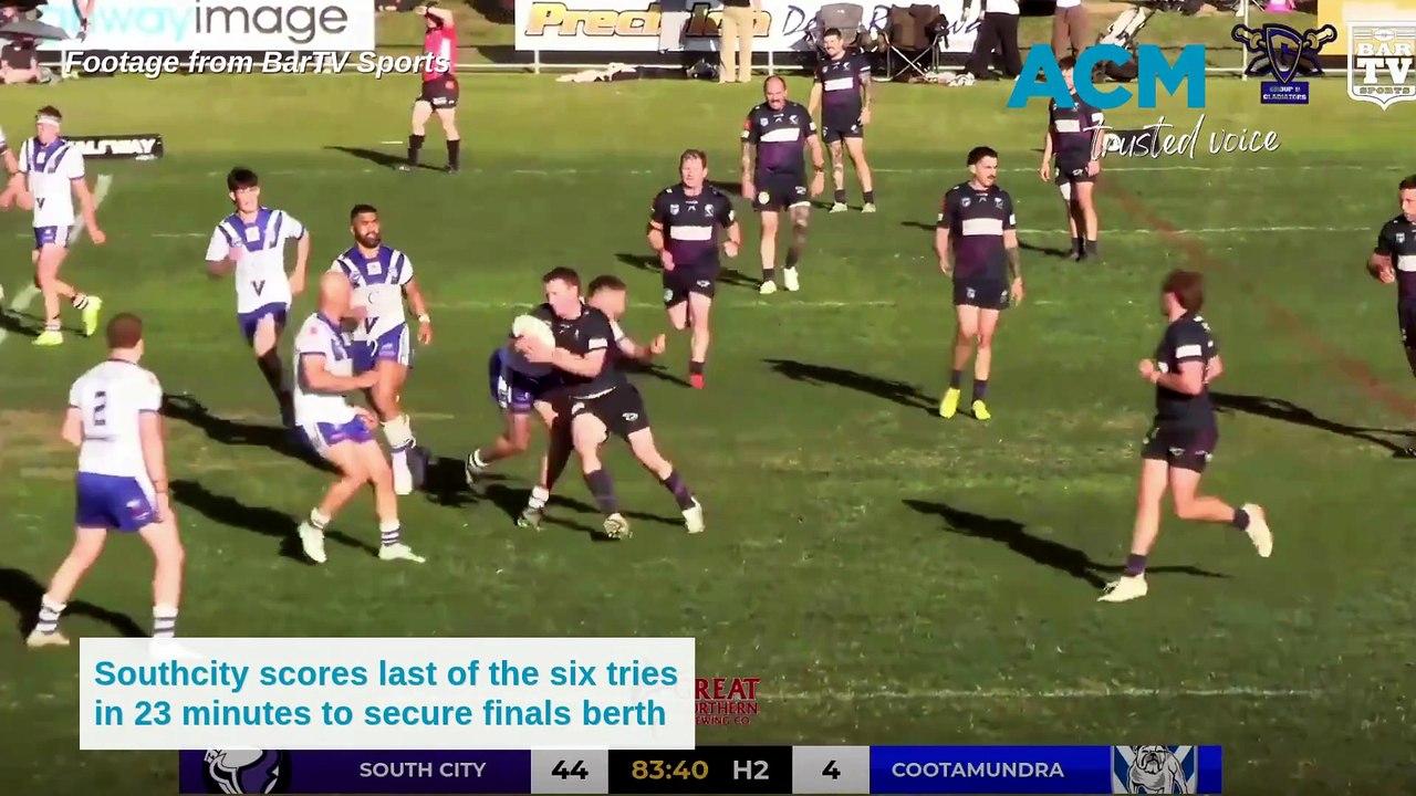 Southcity secures finals return with flurry of tries