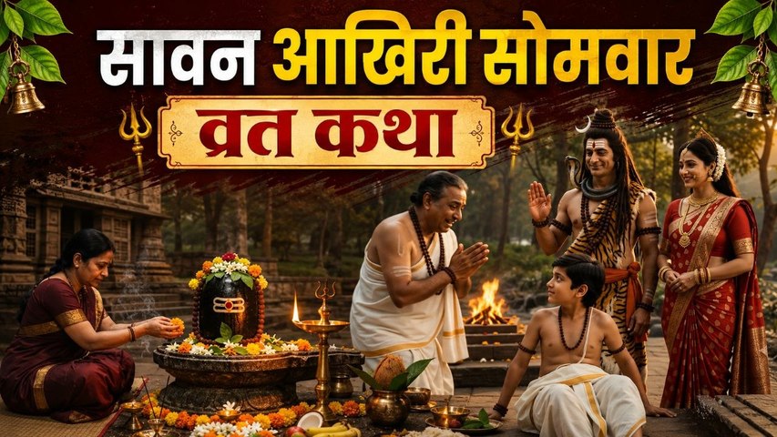 Sawan Akhiri Somwar Vrat Katha: सावन का आखिरी सोमवार व्रत कथा,उपवास रखने से क्या फल मिलेगा ?