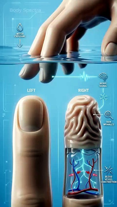 Why Do Your Fingers Wrinkle in Water? 🖐️💧 The Strange Science Explained