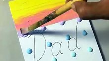 Father’s Day special art with hot glue! #art #fathersday #fatherlove #painting #artideas #shorts