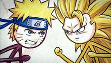 EPIC Stickman Duel, Naruto vs Goku! | Pencil Sketch Animation