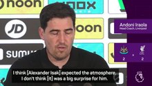 Isak expected raucous atmosphere at Newcastle - Iraola