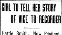 Tuesday, 8th July 1913 Girl to Tell Her Story of Vice to Recorder