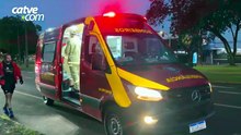 Motociclista fica ferido em acidente com ônibus do transporte público em Cascavel